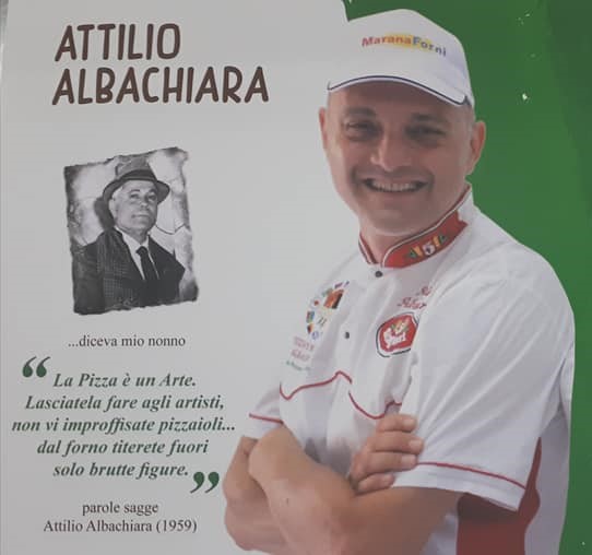 Il maestro Attilio Albachiara e la sua gustosa pizza s.t.g. presso il Borgo di Fiuzzi Resort