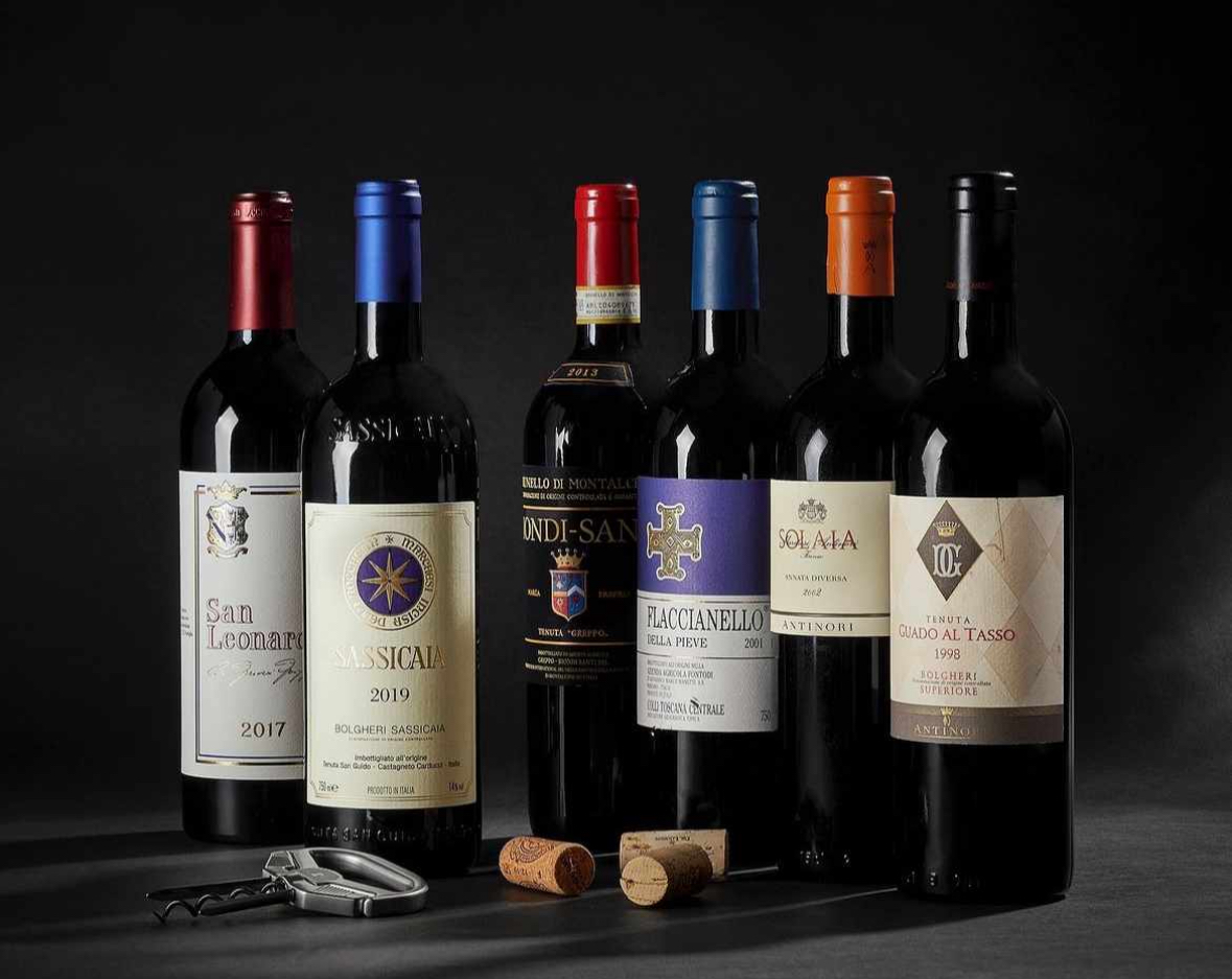 “Tracciate” le ricerche di Sassicaia e Tignanello: entrano nella lista dei vini più ricercati del mondo
