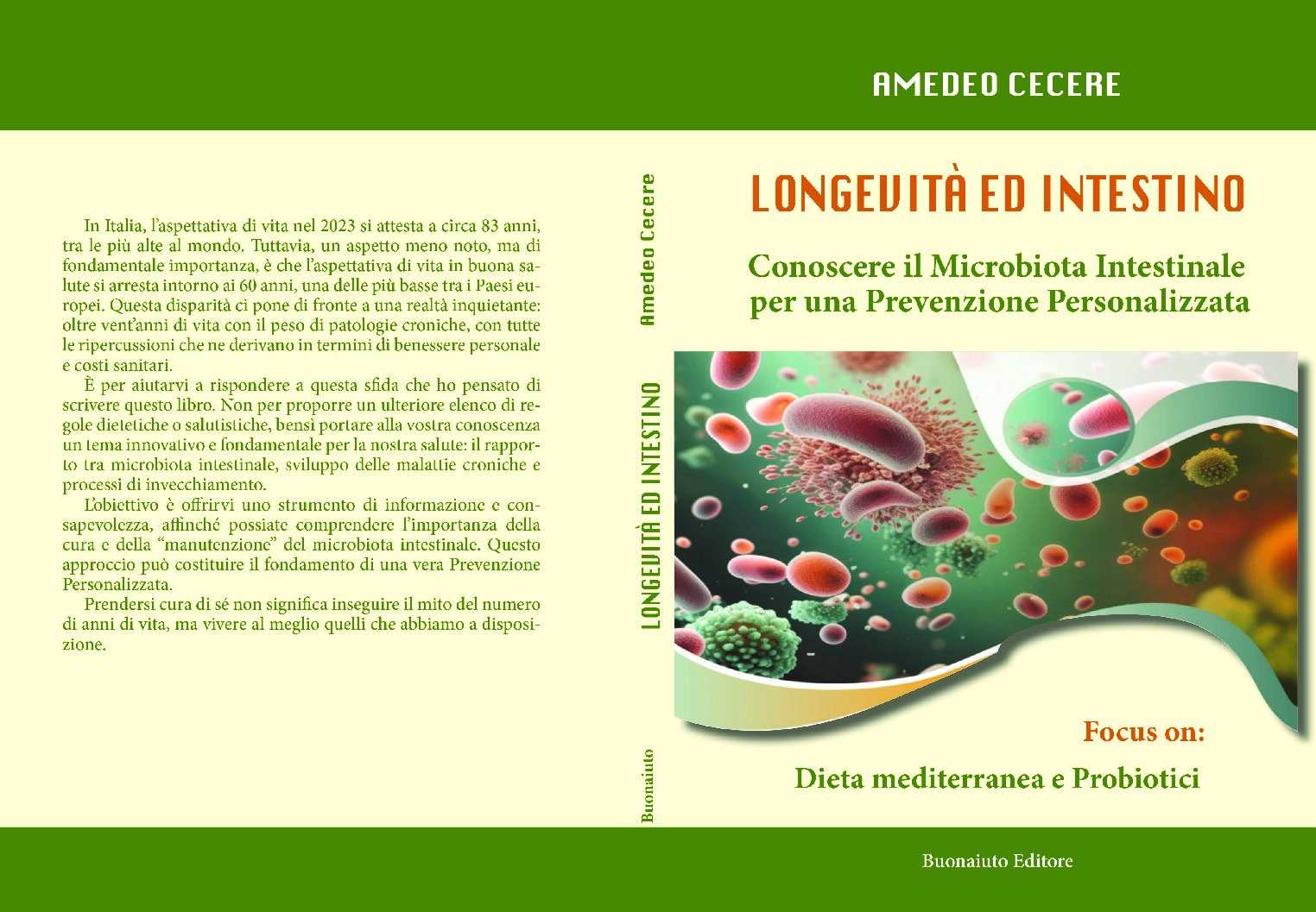 Longevità ed Intestino, il libro del dott. Amedeo Cecere